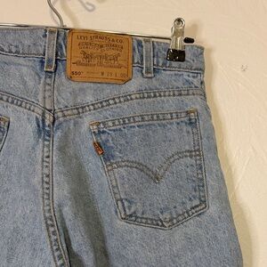 Orange Tab Levi shorts
